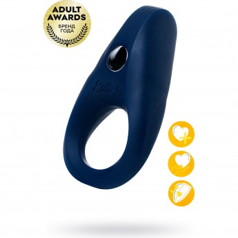 Эрекционное кольцо на пенис SATISFYER ROCKET RING синий