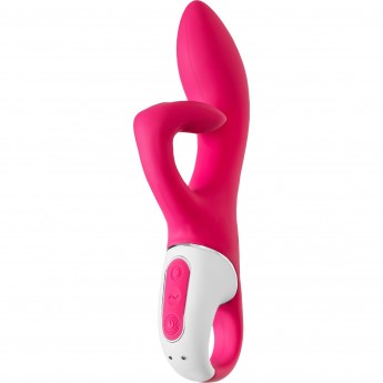 Нереалистичный вибратор SATISFYER Embrace me, силикон, красный