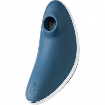 Вакуум-волновой бесконтактный стимулятор клитора SATISFYER Vulva Lover 1, силикон, синий