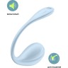 Виброяйцо SATISFYER SMOOTH PETAL CONNECT APP, голубое, 6,5 см 4002743